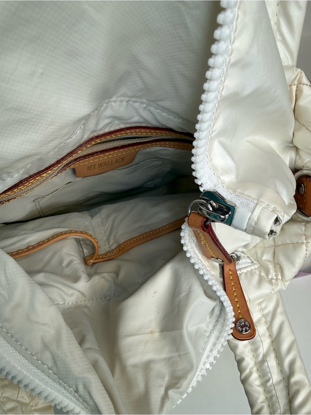 MZ Wallace Mini Metro Tote Deluxe Pearl no strap - Picture 15 of 15